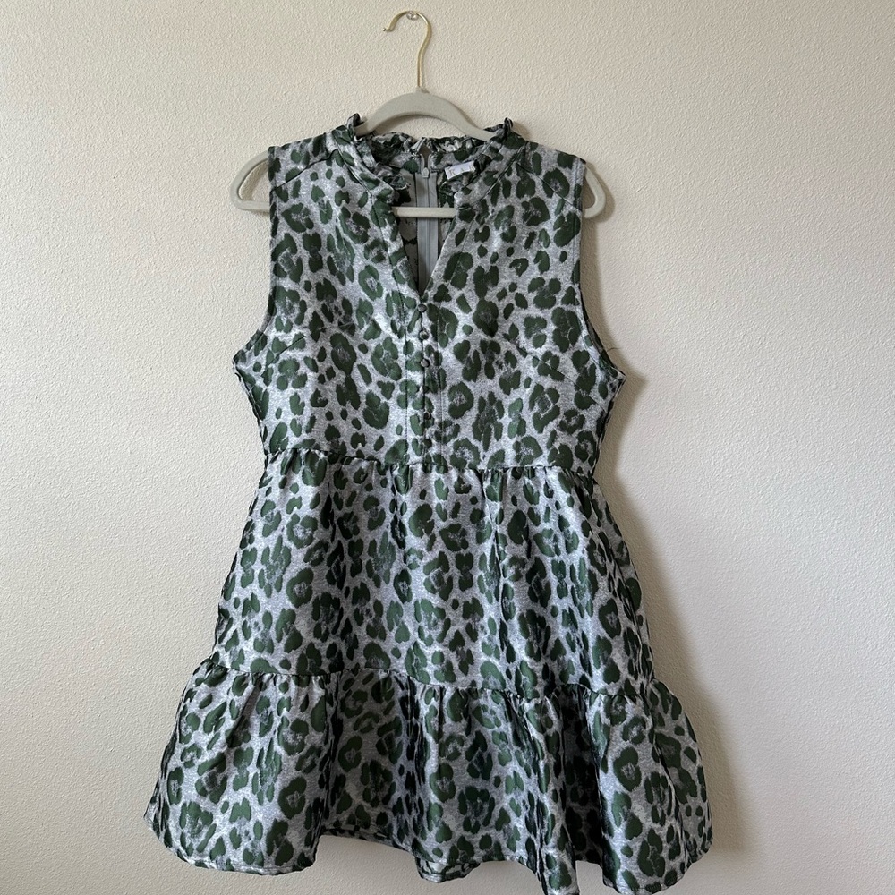 Karlie leopard print dress (Size L)